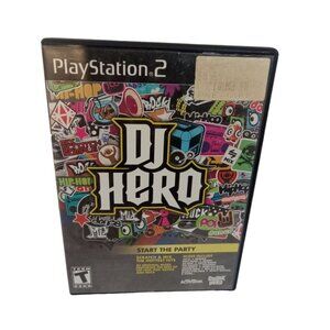 Sony PS2 Playstation DJ Hero Game Start The Party 2009 Complete Tested